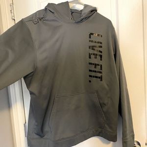 Mens grey Live Fit Hoodie - XL